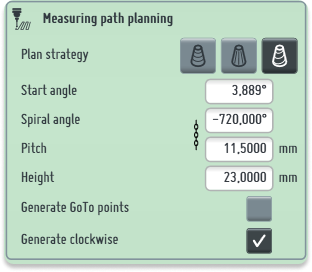Measuring path planning