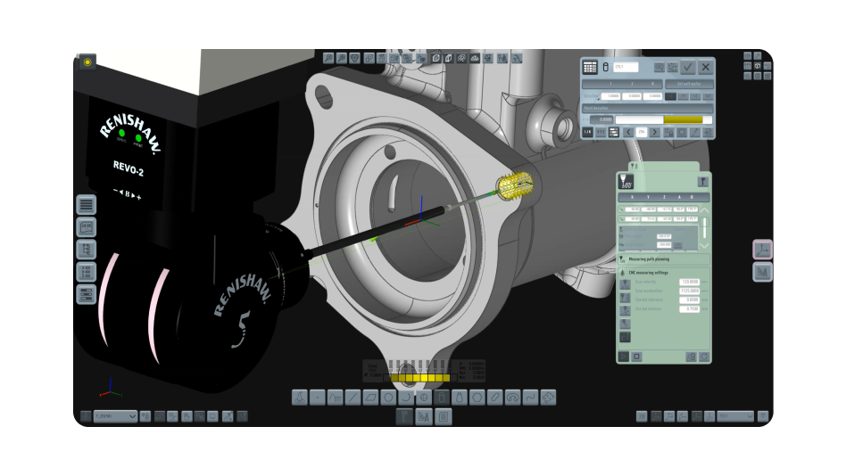 TouchDMIS Renishaw® REVO 5-axis integration