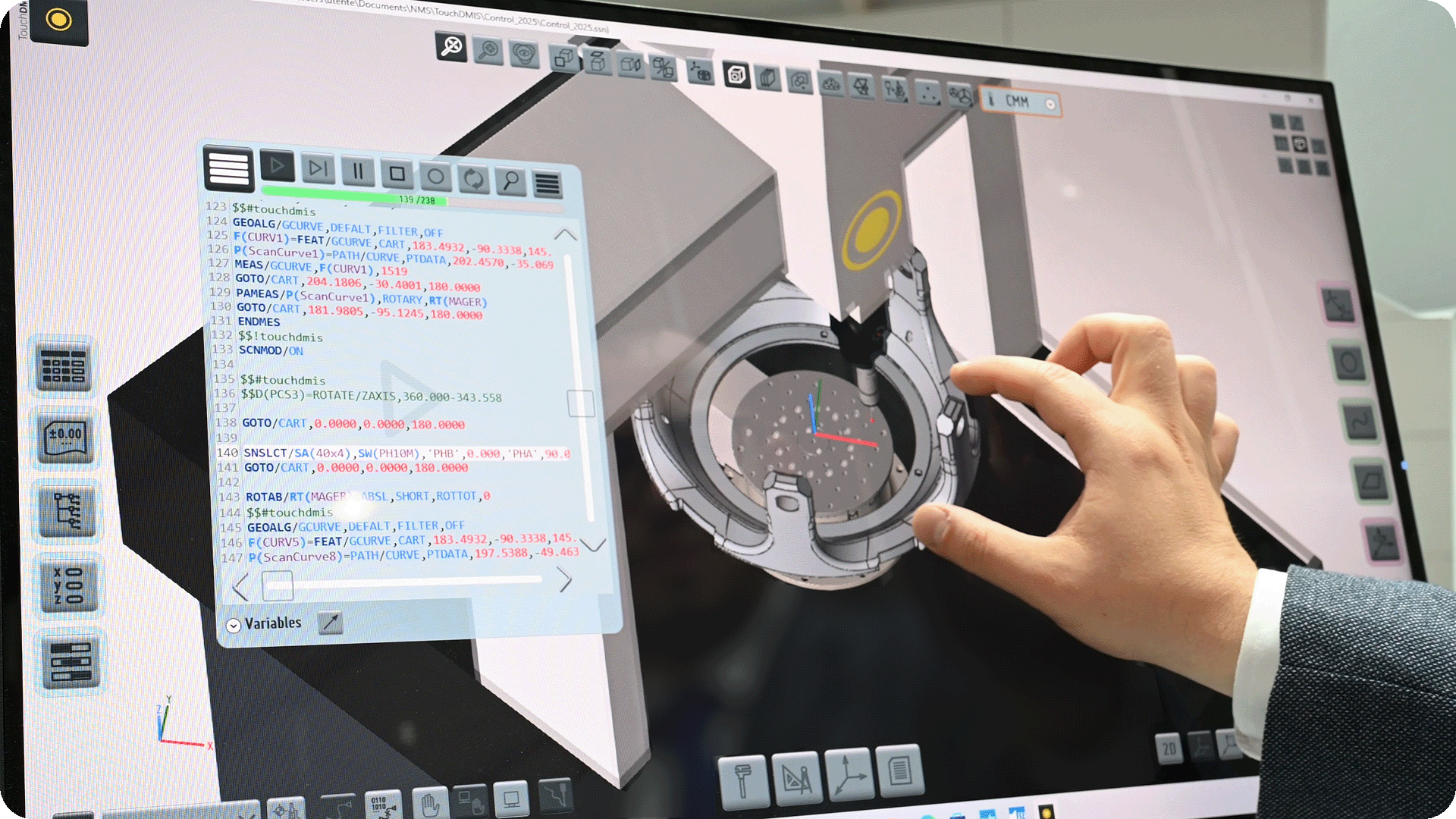 TouchDMIS Touch Interface