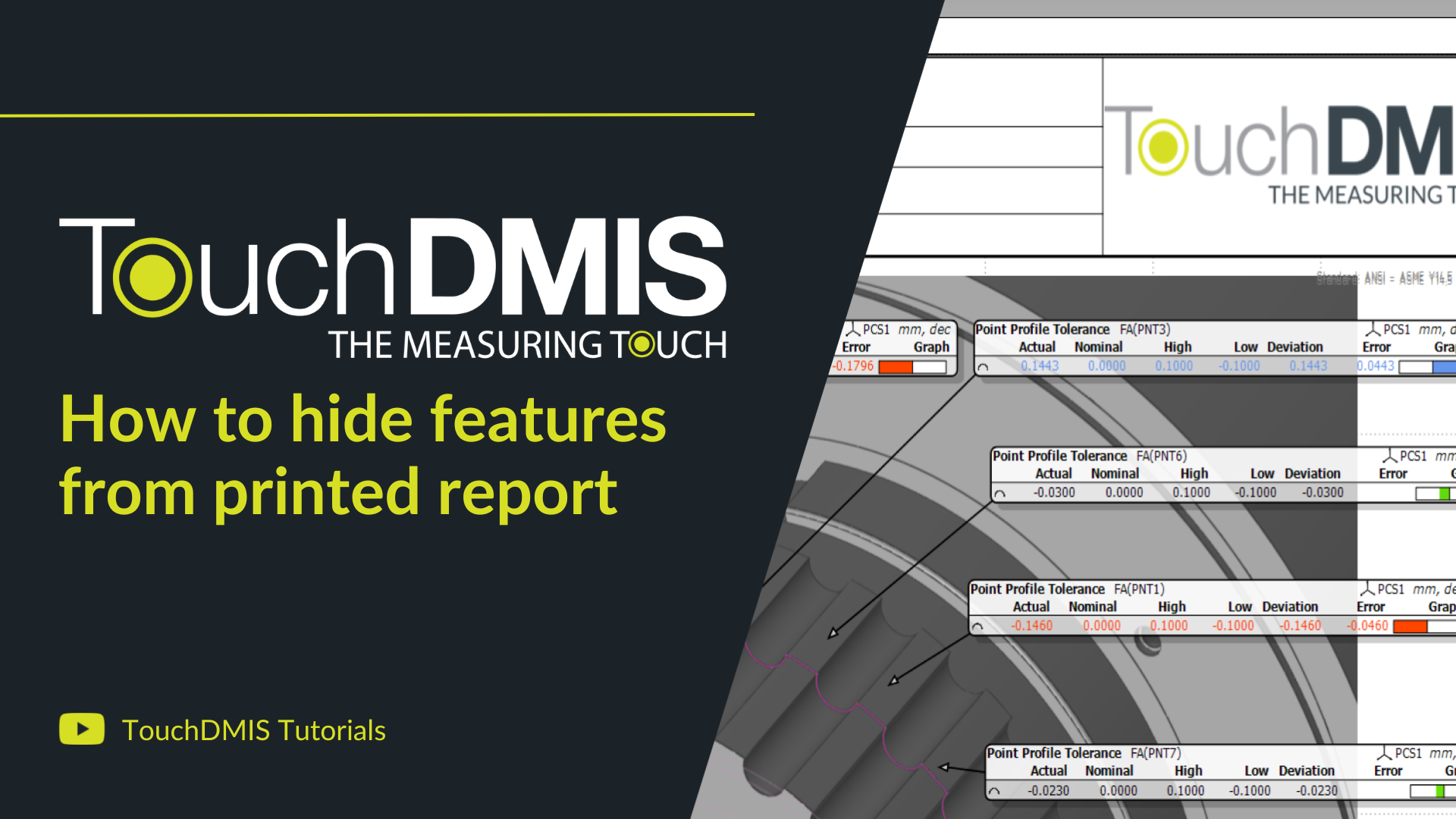 How to hide feature results from printed report