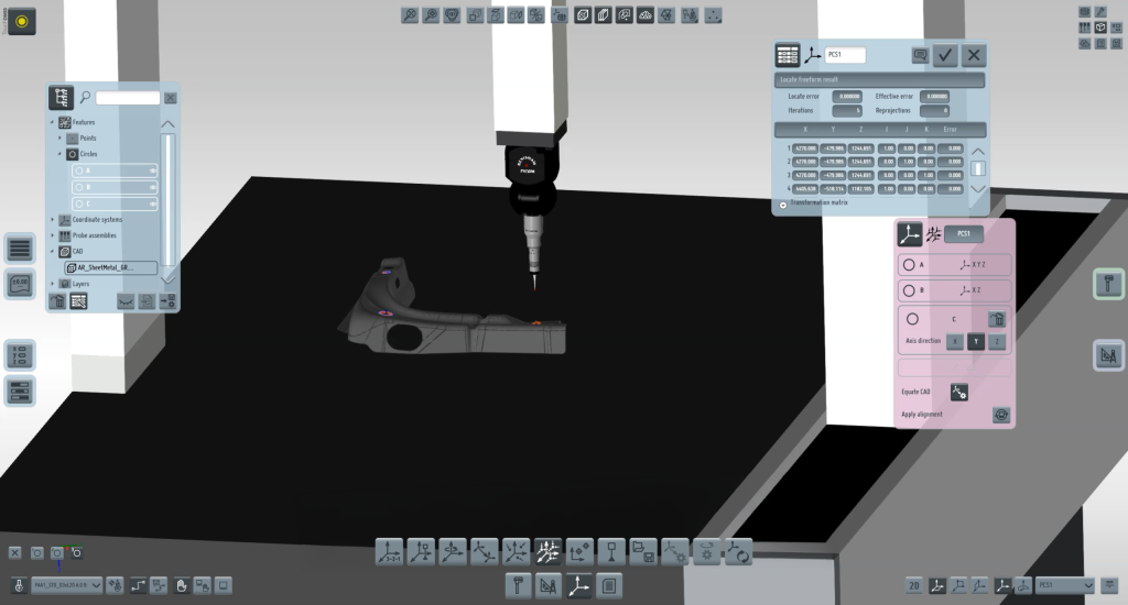 Best-fit Alignment TouchDMIS