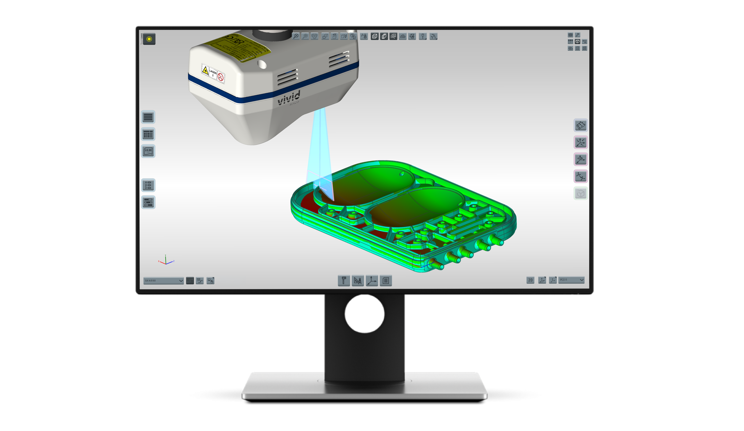 TouchDMIS Laser Scanner Inspection